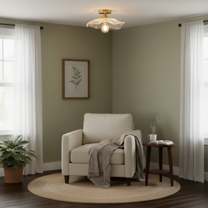 Flower Glass Ceiling Light