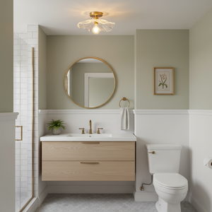 Flower Glass Ceiling Light