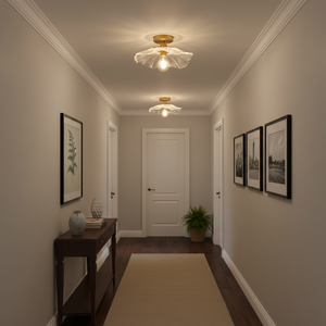 Flower Glass Ceiling Light