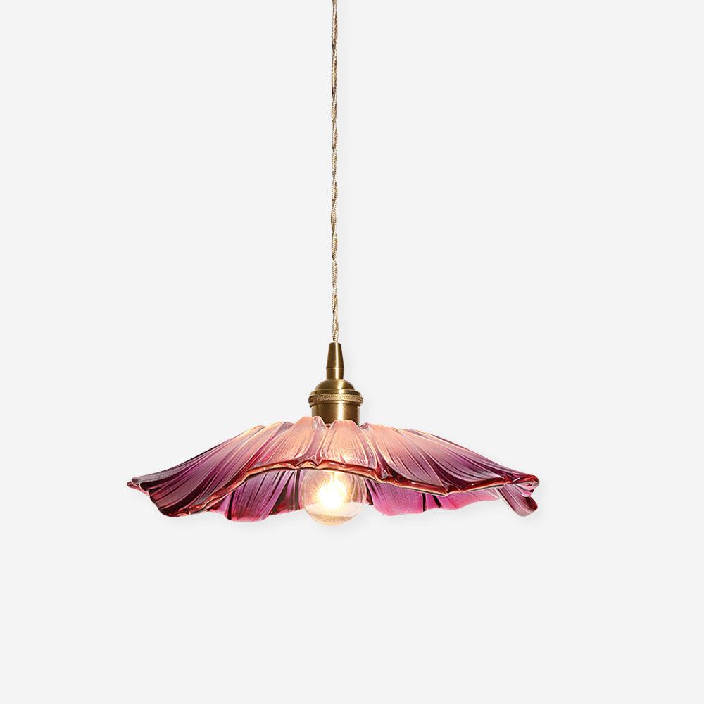 Flower Glass Pendant Lamp 11.8″- 5.1″