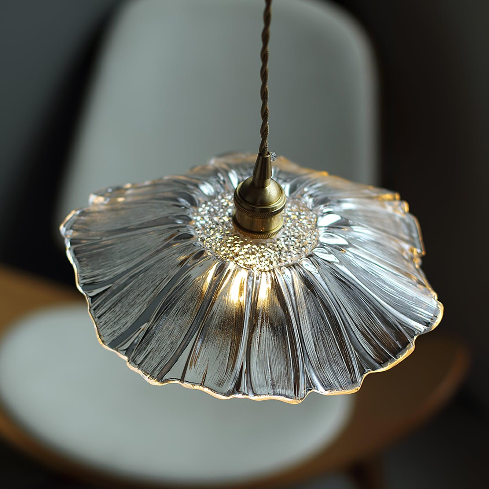 Flower Glass Pendant Lamp 11.8″- 5.1″ - Docos
