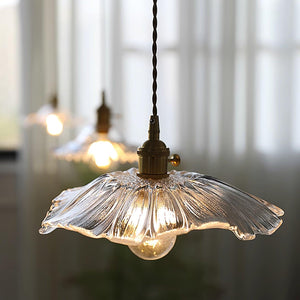 Flower Glass Pendant Lamp 11.8″- 5.1″ - Docos