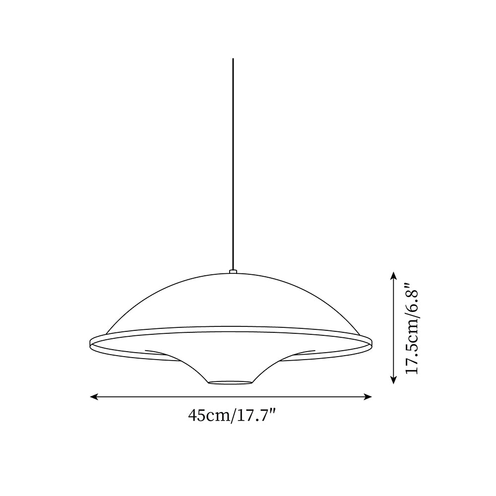 Fontana Pendant Lamp 17.7″- 6.8″