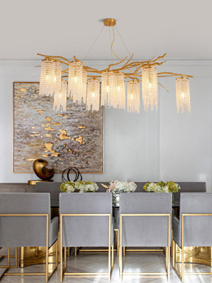 Modern Art Glass Crystal Chandelier
