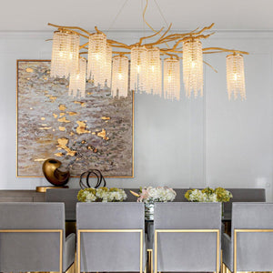 Modern Art Glass Crystal Chandelier