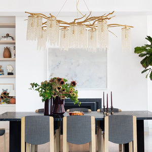 Modern Art Glass Crystal Chandelier