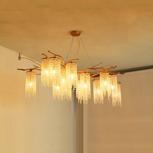 Modern Art Glass Crystal Chandelier