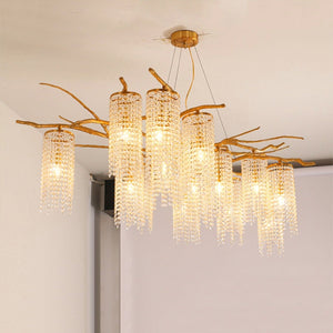 Modern Art Glass Crystal Chandelier