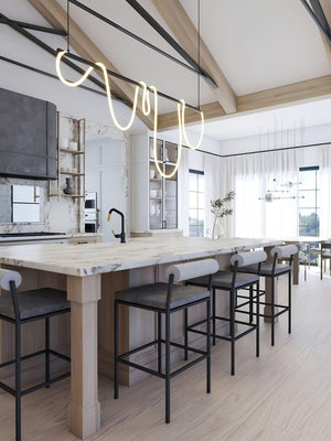 Flexible Linear Curve Chandelier