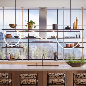Flexible Linear Curve Chandelier