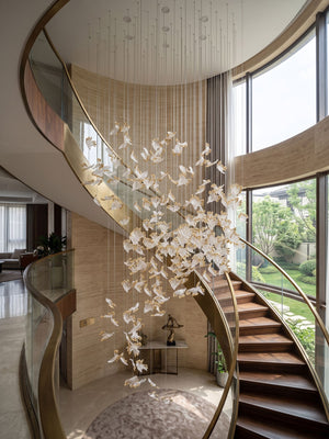 Frosted Petals Frozen Chandelier