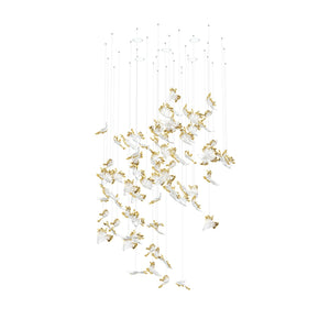 Frosted Petals Frozen Chandelier