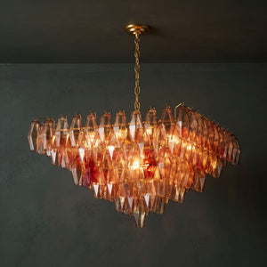 Fuchsia Prism Empire Chandelier