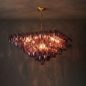 Fuchsia Prism Empire Chandelier