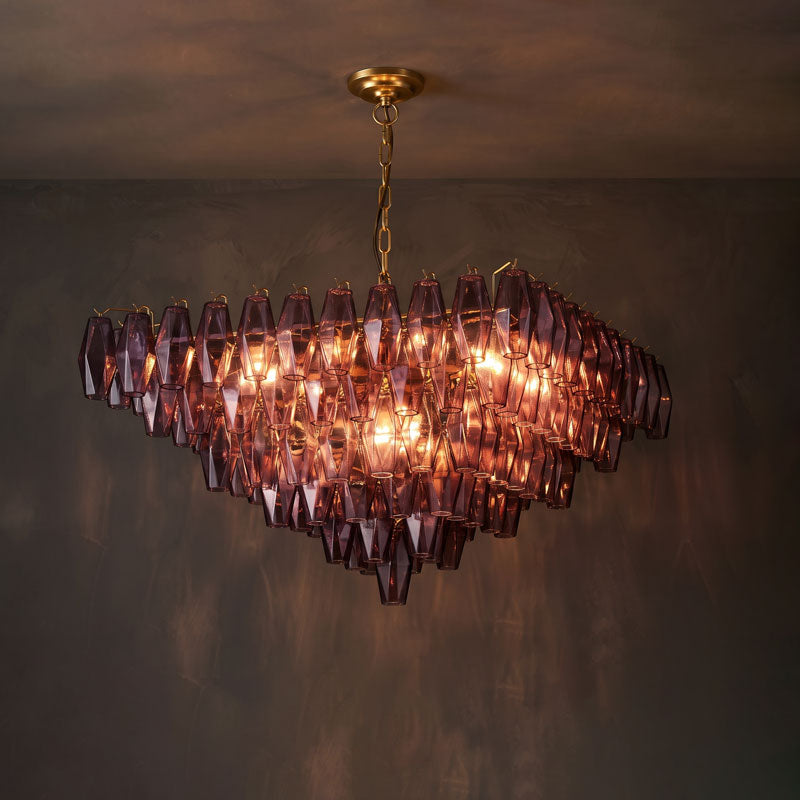 Fuchsia Prism Empire Chandelier