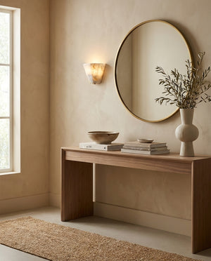 Fun Guy Alabaster Wall Sconce