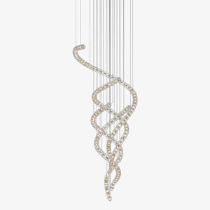 The Gabriel Spiral LED Chandelier | Custom Size & Made-to-Order Lighting for Luxury Residences & Commercial Spaces
