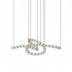 The Gabriel Twist LED Chandelier | Custom Size & Made-to-Order Lighting for Luxury Homes & Commercial Spaces