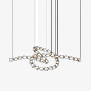 The Gabriel Twist LED Chandelier | Custom Size & Made-to-Order Lighting for Luxury Homes & Commercial Spaces