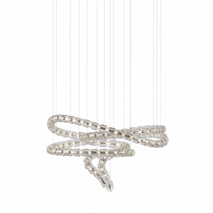 The Gabriel Spiral LED Chandelier | Custom Size & Made-to-Order Lighting for Luxury Residences & Commercial Spaces