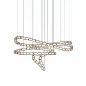 The Gabriel Spiral LED Chandelier | Custom Size & Made-to-Order Lighting for Luxury Residences & Commercial Spaces