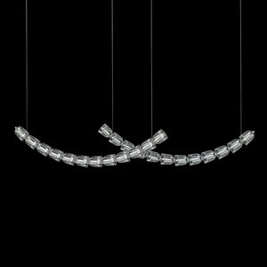 The Gabriel Curved LED Chandelier | Custom Size & Made-to-Order Lighting for Luxury Homes & Commercial Spaces