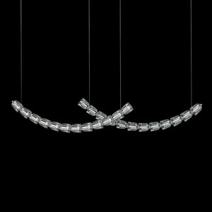The Gabriel Curved LED Chandelier | Custom Size & Made-to-Order Lighting for Luxury Homes & Commercial Spaces