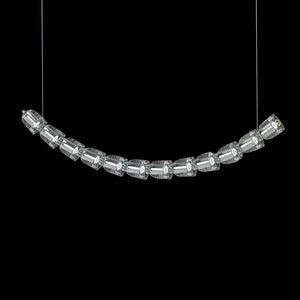 The Gabriel Curved LED Chandelier | Custom Size & Made-to-Order Lighting for Luxury Homes & Commercial Spaces