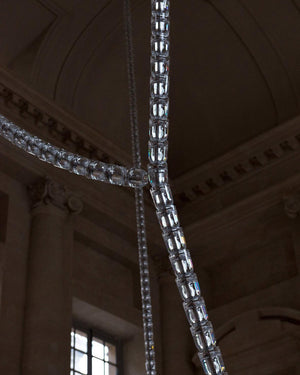 The Gabriel Curved LED Chandelier | Custom Size & Made-to-Order Lighting for Luxury Homes & Commercial Spaces