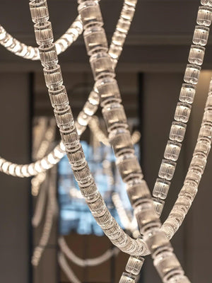 The Gabriel Knot LED Chandelier | Custom Size & Made-to-Order Lighting for Luxury Homes & Commercial Spaces
