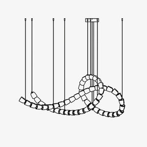 The Gabriel Knot LED Chandelier | Custom Size & Made-to-Order Lighting for Luxury Homes & Commercial Spaces