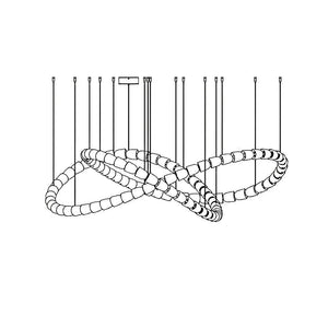 Gabriel Infinity Loop LED Chandelier