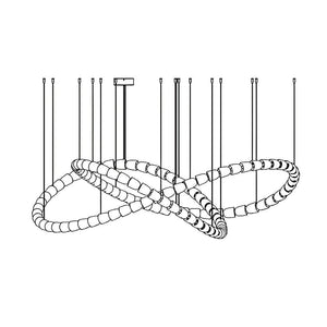 Gabriel Infinity Loop LED Chandelier