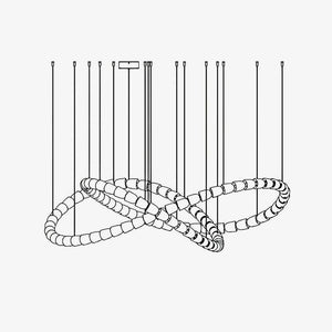 Gabriel Infinity Loop LED Chandelier