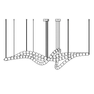Gabriel Waveform LED Chandelier