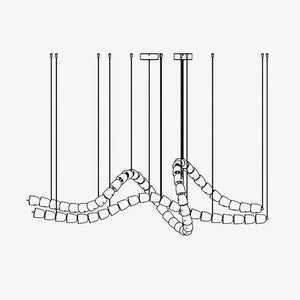 Gabriel Waveform LED Chandelier