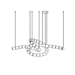 The Gabriel Twist LED Chandelier | Custom Size & Made-to-Order Lighting for Luxury Homes & Commercial Spaces