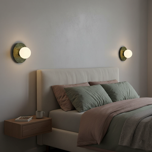 Gaia Green Marble Wall Lamp