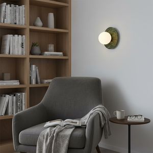 Gaia Green Marble Wall Lamp