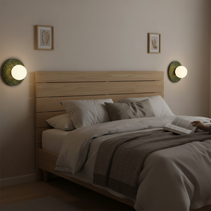 Gaia Green Marble Wall Lamp