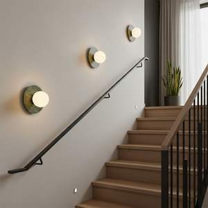 Gaia Green Marble Wall Lamp