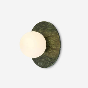 Gaia Green Marble Wall Lamp