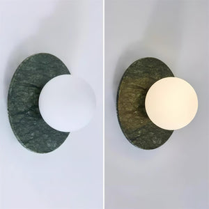 Gaia Green Marble Wall Lamp