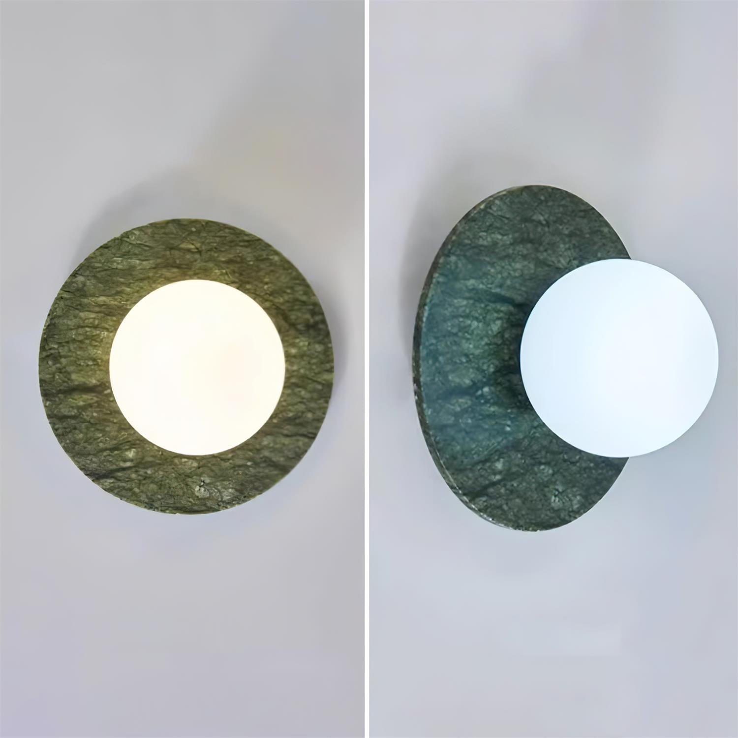 Gaia Green Marble Wall Lamp