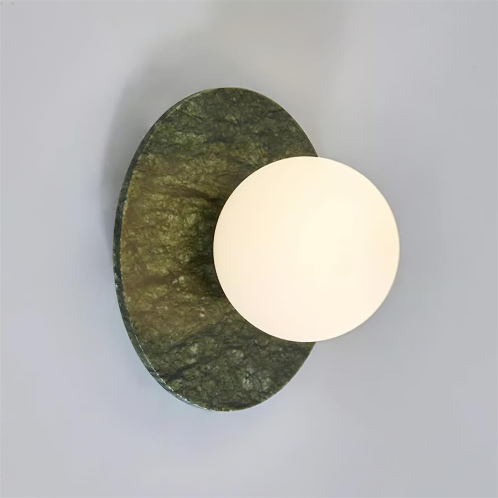 Gaia Green Marble Wall Lamp