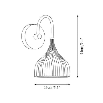 Lampada da Parete Garay — Disegni dimensionali 1