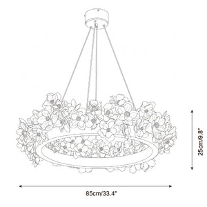 Gardenia Loop Chandelier