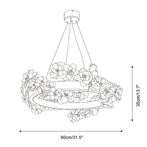 Gardenia Loop Chandelier