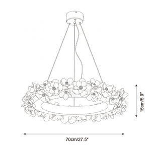 Gardenia Loop Chandelier