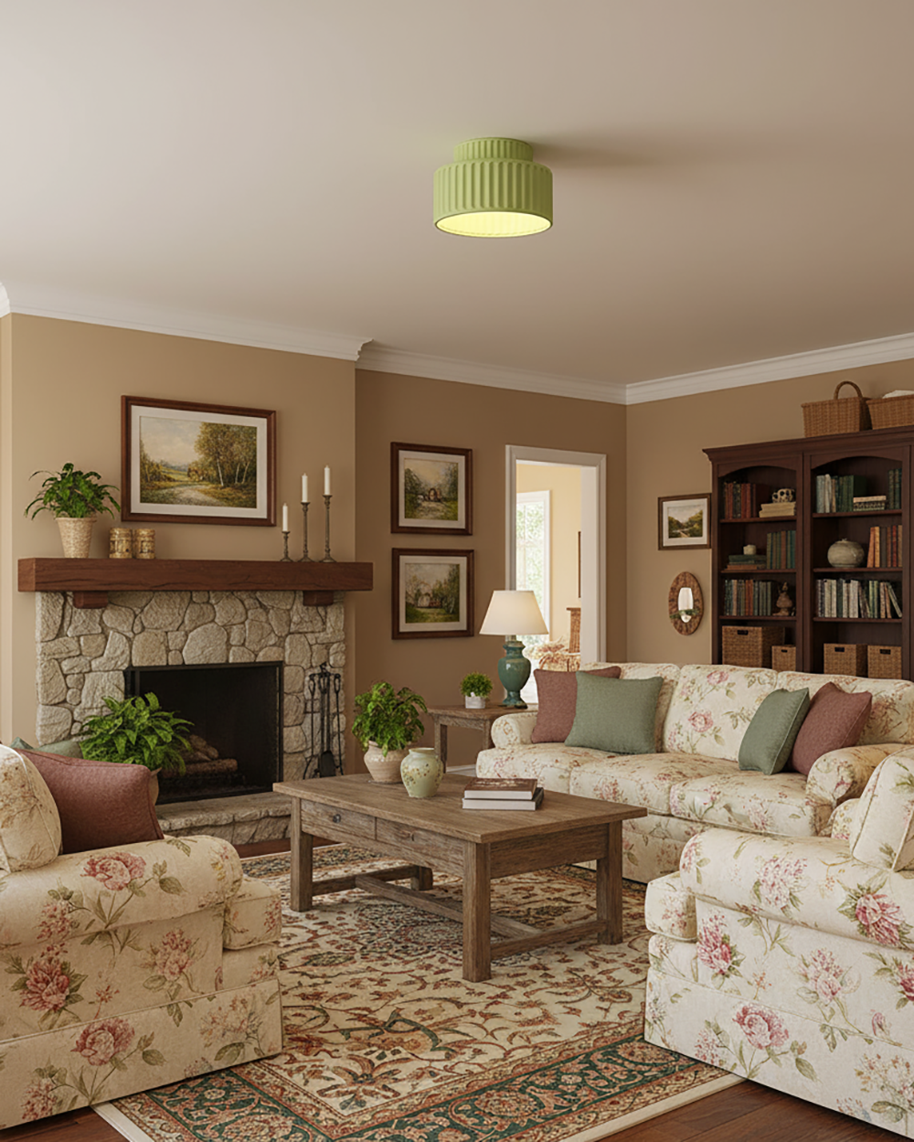 مصباح سقف كامي 11.8 - 6.2 بوصة